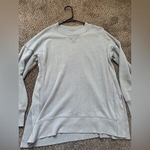 Aerie Light Gray blue Crewneck Top